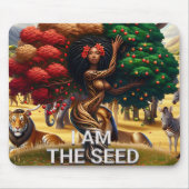 アフリカ系アメリカ人女性感動的引用文事務所 マウスパッド (正面)