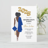 アフリカ系アメリカ人女性招待状 招待状 (スタンド正面)