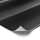 アフリカ系アメリカ人女性月光ビーチモノクロ ポスター (角)