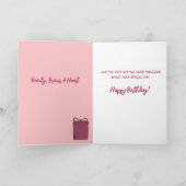 アフリカ系アメリカ人女性素晴らしい40th誕生日カード サンキューカード (内部)