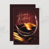 アフリカ系アメリカ人女性誕生日カード 案内状 (正面/裏面)