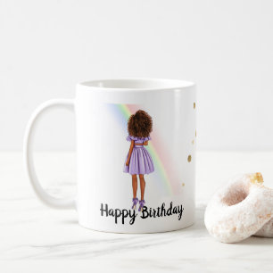 アフリカ系アメリカ人女性誕生日»マグ コーヒーマグカップ