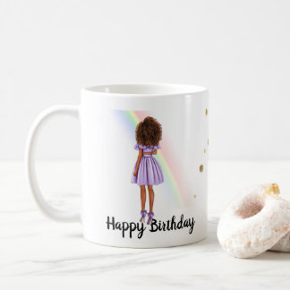 アフリカ系アメリカ人女性誕生日»マグ コーヒーマグカップ