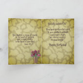 アフリカ系アメリカ人女性60thトレンディー誕生日カード サンキューカード (内部)