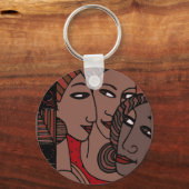 アフリカ系アメリカ人女性 キーホルダー (裏面)