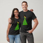 アフリカ系アメリカ人女性 クリスマスツリー クリスマスの飾り Tシャツ (ユニセックス)