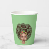 アフリカ系アメリカ人女性 紙コップ (正面)