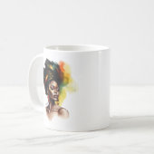 アフリカ系アメリカ人女性(2) コーヒーマグカップ (正面左)