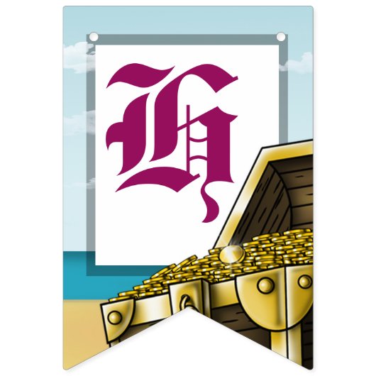 アフリカ系アメリカ人女海賊誕生日バンティング国旗 バンティングフラッグ (第2の旗)