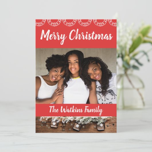 アフリカ系アメリカ人家族の肖像 ハガキ シーズンカード (スタンド正面)