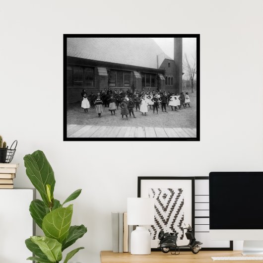 アフリカ系アメリカ人小学校1900年 ポスター (ホームオフィス)
