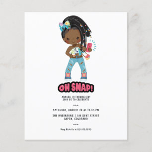 アフリカ系アメリカ人少女 ブレイド セルガー 誕生日 チラシ