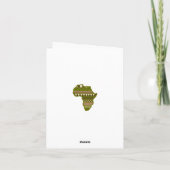 アフリカ系アメリカ人少年の卒業サンキューカード サンキューカード (裏面)