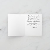 アフリカ系アメリカ人少年の卒業サンキューカード サンキューカード (内部)