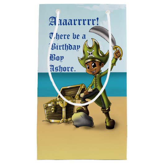 アフリカ系アメリカ人少年の海賊 スモールペーパーバッグ (正面)