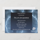 アフリカ系アメリカ人少年スーパーヒーロー誕生日パーティー 招待状 (裏面)