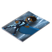 アフリカ系アメリカ人少年スーパーヒーロー ノートブック (左側)