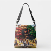 アフリカ系アメリカ人引用文：私は種 クロスボディバッグ (正面)