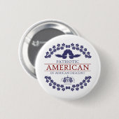 アフリカ系アメリカ人愛国者 缶バッジ (正面&裏面)