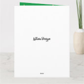 アフリカ系アメリカ人感動的クリスチャン・クリスマス カード (裏面)