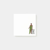 アフリカ系アメリカ人感動的女性のItノート投稿 ポストイット (正面)