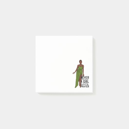 アフリカ系アメリカ人感動的女性のItノート投稿 ポストイット (正面)