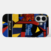 アフリカ系アメリカ人抽象芸術の退職金パパ Case-Mate iPhoneケース (裏面 (横))