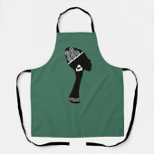アフリカ系アメリカ人抽象芸術ポートレート エプロン (正面)