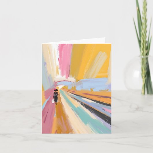 アフリカ系アメリカ人抽象芸術 サンキューカード (正面)