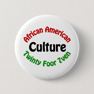 アフリカ系アメリカ人文化 缶バッジ