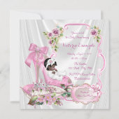 アフリカ系アメリカ人王室のプリンセスベビーシャワー 招待状 (裏面)