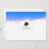 アフリカ系アメリカ人男の子の誕生日パーティー 招待状 (裏面)