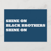 アフリカ系アメリカ人男性やる気を起こさせる葉書 ポストカード (正面)