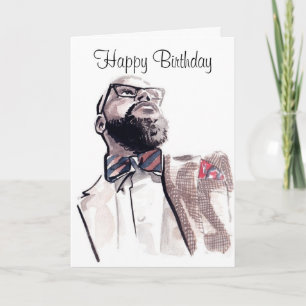アフリカ系アメリカ人男性 – 誕生日 カード