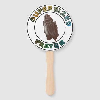 アフリカ系アメリカ人祈の手はスーパーサイズ ハンドファン