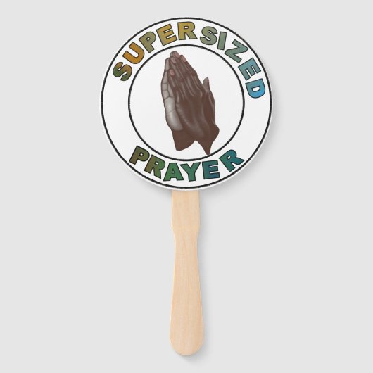アフリカ系アメリカ人祈の手はスーパーサイズ ハンドファン (正面)