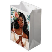 アフリカ系アメリカ人祈女性 ミディアムペーパーバッグ (正面アングル)