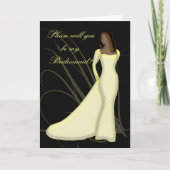 アフリカ系アメリカ人私の新婦付添人Lemmonです 招待状 (正面)