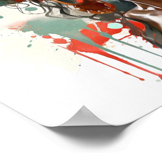 アフリカ系アメリカ人絵画女性 ポスター (角)