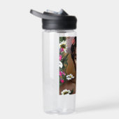 アフリカ系アメリカ人美しいAIアート ウォーターボトル (右面)