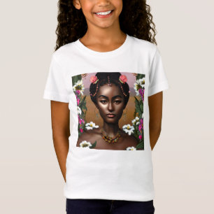 アフリカ系アメリカ人美しいAIアート Tシャツ