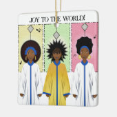 アフリカ系アメリカ人聖歌隊クリスマス セラミックオーナメント (左)