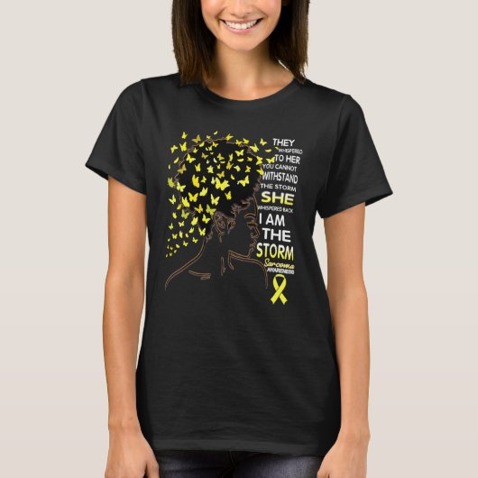 アフリカ系アメリカ人肉腫啓発 私が嵐 Tシャツ (正面)