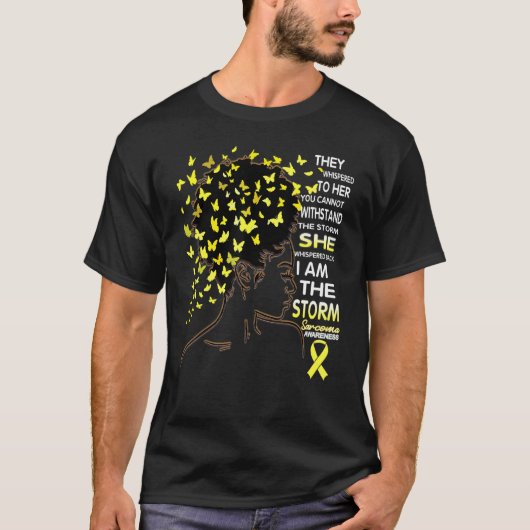 アフリカ系アメリカ人肉腫啓発 私が嵐 Tシャツ (正面)