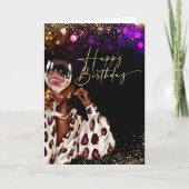 アフリカ系アメリカ人誕生日カード カード (正面)