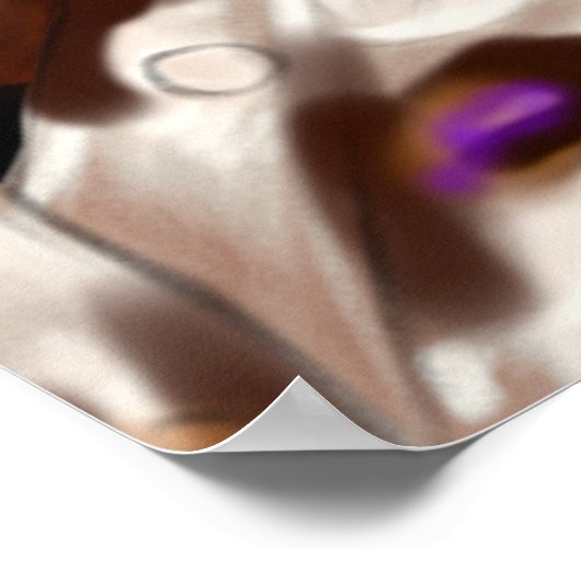 アフリカ系アメリカ人誕生日標識 ポスター (角)