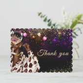 アフリカ系アメリカ人誕生日 サンキューカード (スタンド正面)