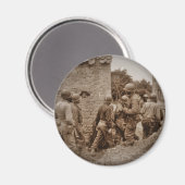 アフリカ系アメリカ人軍人清算建物 マグネット (正面/裏面)