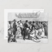 アフリカ系アメリカ人軍隊ボール ポストカード (正面/裏面)