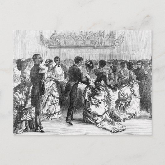 アフリカ系アメリカ人軍隊ボール ポストカード (正面)